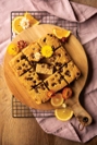 Orange-Scented White Bean Blondies