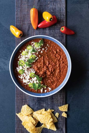 Pinto Bean and Pasilla Pepper Dip