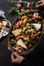 Roasted Cauliflower with Vinaigrette and Crispy Prosciutto